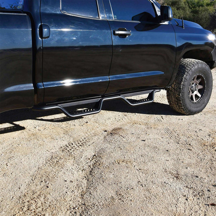 Westin 20-13245 Outlaw Nerf Step Bars; Drop; Textured Black; - Truck Part Superstore