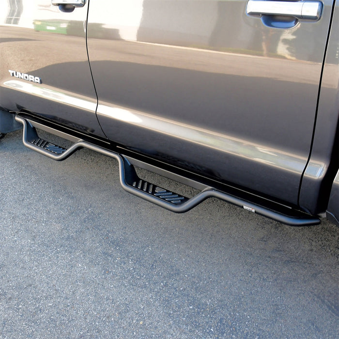 Westin 20-13255 Outlaw Nerf Step Bars; Drop; Steel;  Textured Black; - Truck Part Superstore