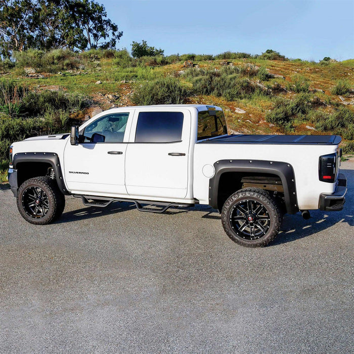 Westin 20-13725 Outlaw Nerf Step Bars; Drop; Steel;  Textured Black; - Truck Part Superstore