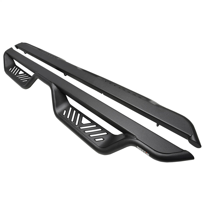 Westin 20-13835 Outlaw Nerf Step Bars; Drop; Textured Black; - Truck Part Superstore