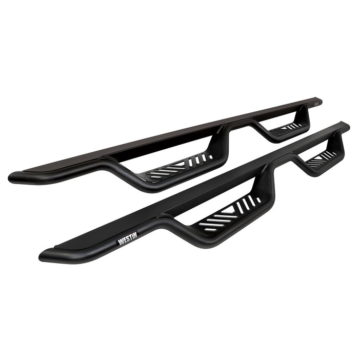 Westin 20-13935 Outlaw Nerf Step Bars; Drop; Textured Black; - Truck Part Superstore
