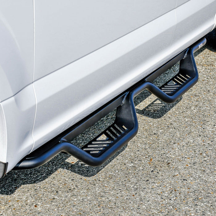 Westin 20-13935 Outlaw Nerf Step Bars; Drop; Textured Black; - Truck Part Superstore