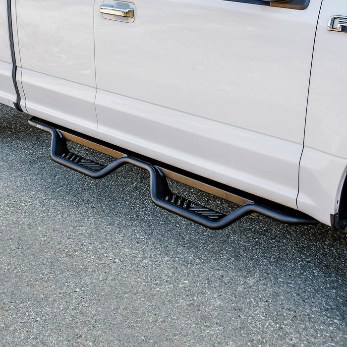 Westin 20-13935 Outlaw Nerf Step Bars; Drop; Textured Black; - Truck Part Superstore