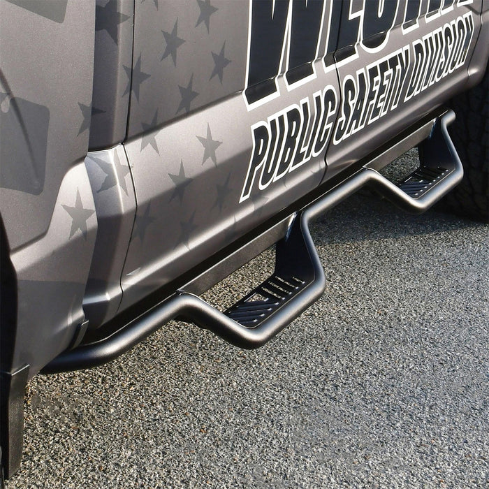 Westin 20-13945 Outlaw Nerf Step Bars; Drop; Textured Black; - Truck Part Superstore
