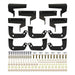 Westin 20-14065 Outlaw Nerf Step Bars; Drop; Textured Black; - Truck Part Superstore