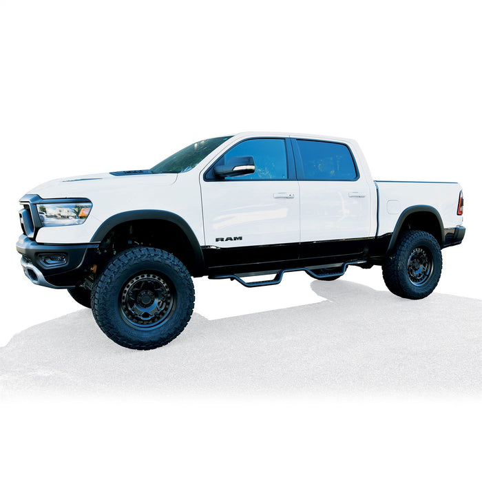 Westin 20-14085 Outlaw Nerf Step Bars; Drop; Textured Black; - Truck Part Superstore