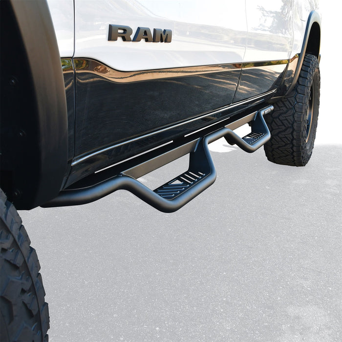Westin 20-14085 Outlaw Nerf Step Bars; Drop; Textured Black; - Truck Part Superstore