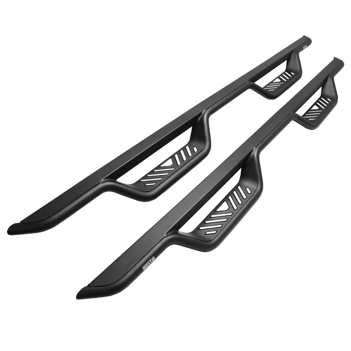 Westin 20-14135 Outlaw Nerf Step Bars; Drop; Textured Black; - Truck Part Superstore