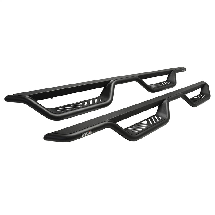 Westin 20-14195 Outlaw Nerf Step Bars; Drop; Textured Black; - Truck Part Superstore