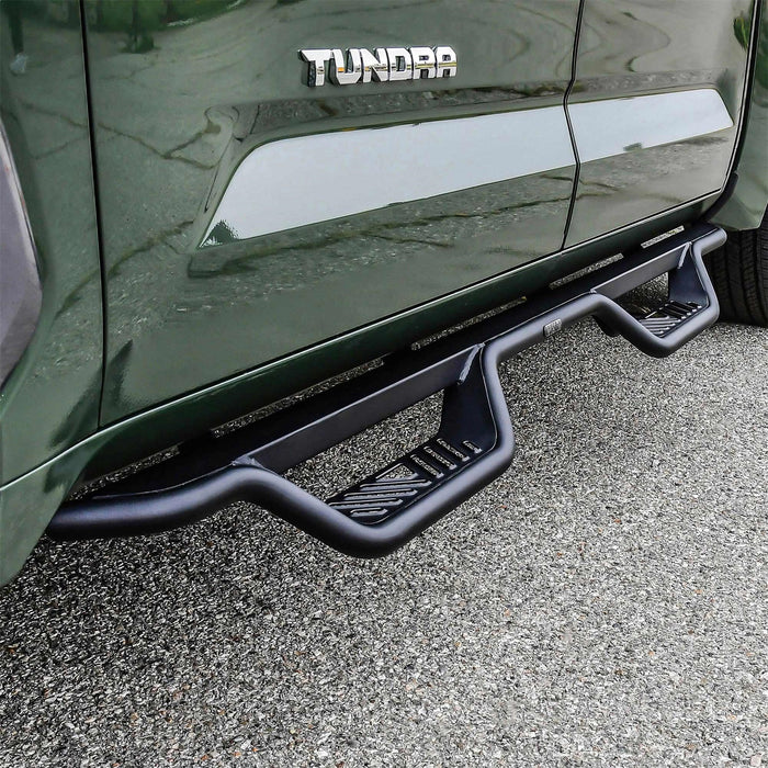 Westin 20-14235 Outlaw Nerf Step Bars; Drop; Textured Black Powder Coat; - Truck Part Superstore