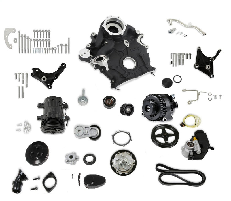 Holley 20-310BK High-Mount Complete Accesory Drive System Kit - Truck Part Superstore