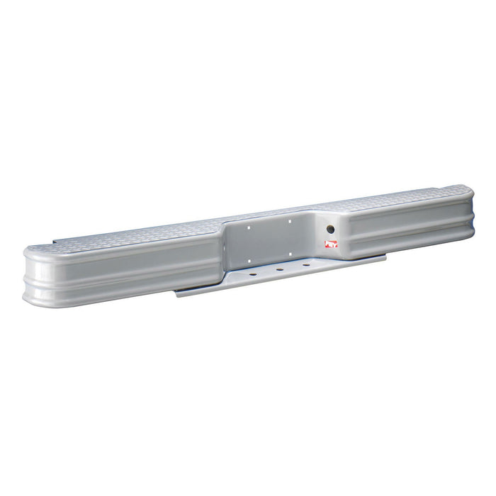 Westin 20008 Diamondstep Universal Rear Bumper; Silver; Mount Kit Required; - Truck Part Superstore
