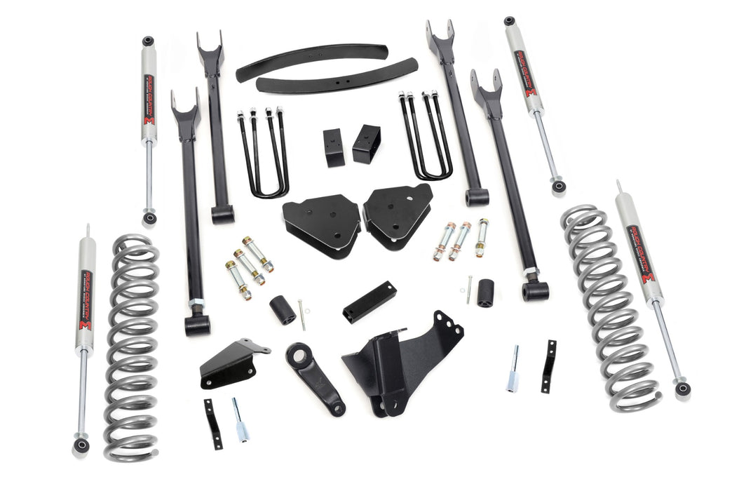 Rough Country 58140 6 Inch Lift Kit - Gas - 4 Link - OVLDS - M1 - Ford Super Duty (05-07) - Truck Part Superstore