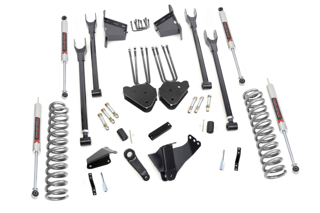 Rough Country 59140 8 Inch Lift Kit - 4 Link - RR Blocks - M1 - Ford Super Duty (05-07) - Truck Part Superstore