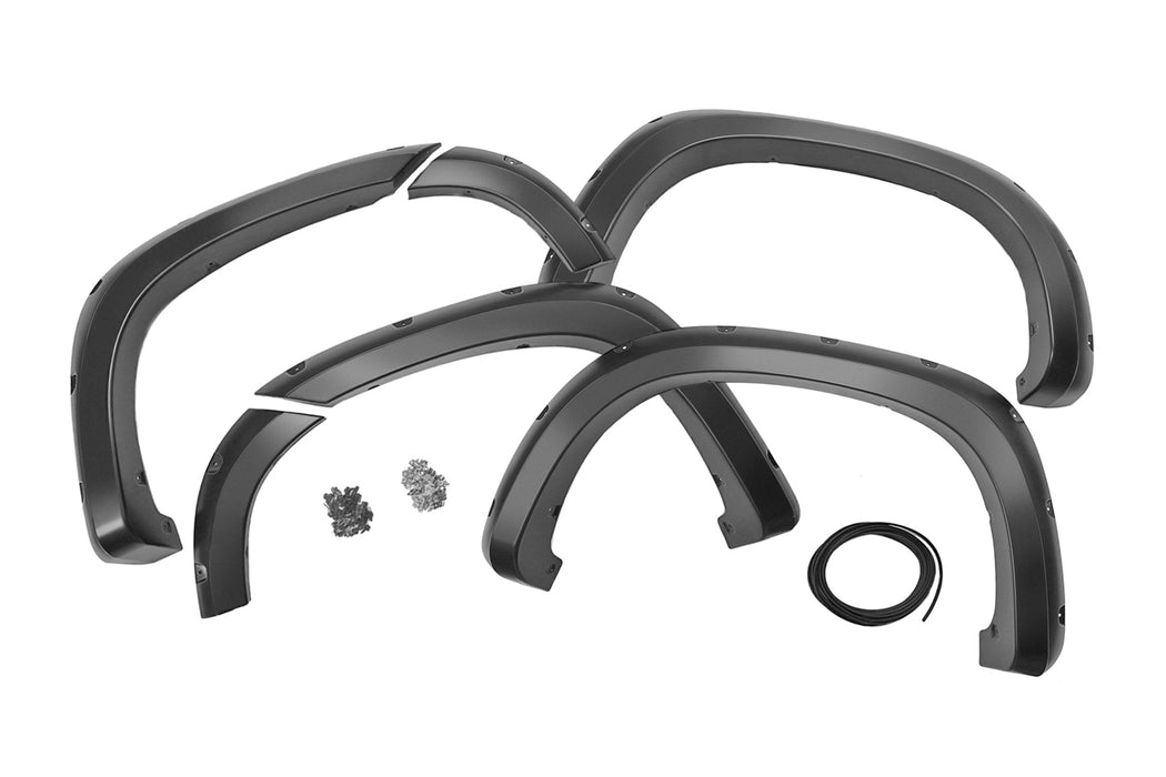 Rough Country F-C11911A Traditional Pocket Fender Flares Flat Black Chevy Silverado 1500 (19-23) Rough Country - Truck Part Superstore