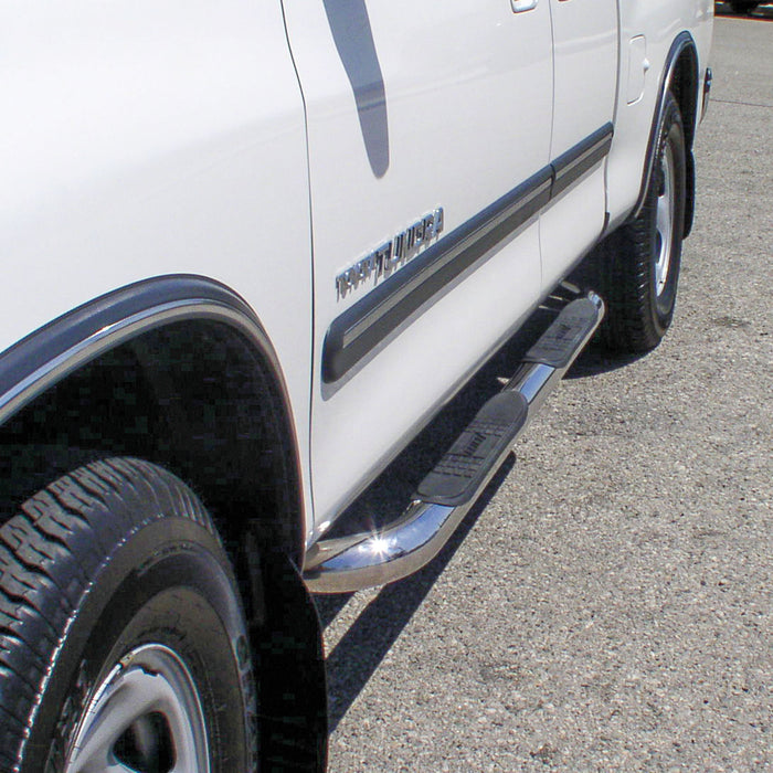 ARIES 202003-2 3" Round Polished Stainless Side Bars, Select Toyota Tundra for Select Toyota Tundra