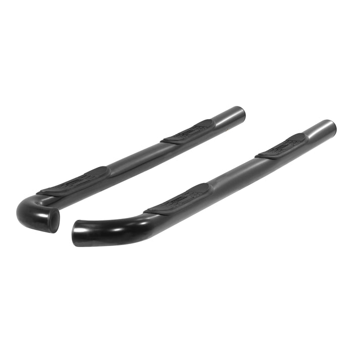 ARIES 202004 3" Round Black Steel Side Bars, Select Toyota Tacoma for Select Toyota Tacoma