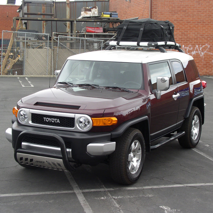 ARIES 202011 3" Round Black Steel Side Bars, Select Toyota FJ Cruiser for Select Toyota FJ Cruiser