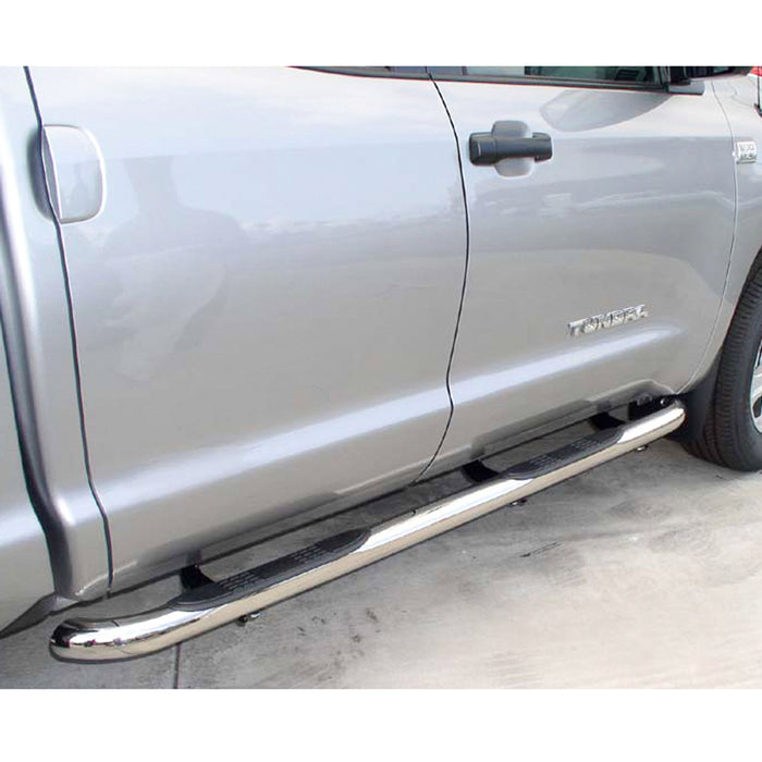 ARIES 202012-2 3" Round Polished Stainless Side Bars, Select Toyota Tundra for Select Toyota Tundra