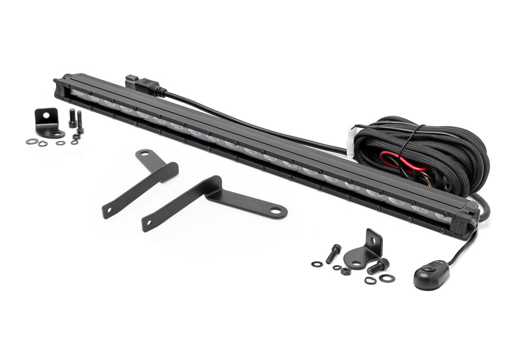 Rough Country 71077 LED Light - Bumper Mount - 20" Black Slim Line - Toyota Tundra (22-23) - Truck Part Superstore