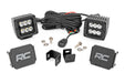 Rough Country 71071 LED Light - Ditch Mount - 2" Black Pair - Spot - Toyota Tundra (22-23) - Truck Part Superstore