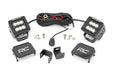 Rough Country 71072 LED Light - Ditch Mount - 2" Black Pair - Flood - Toyota Tundra (22-23) - Truck Part Superstore