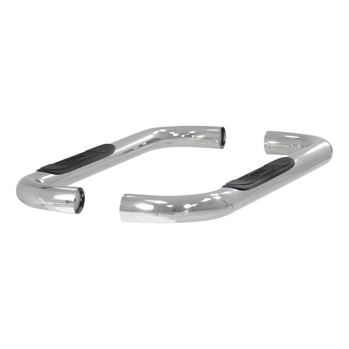 ARIES 203007-2 3" Round Polished Stainless Side Bars, Select Ford F-150 for Select Ford F-150