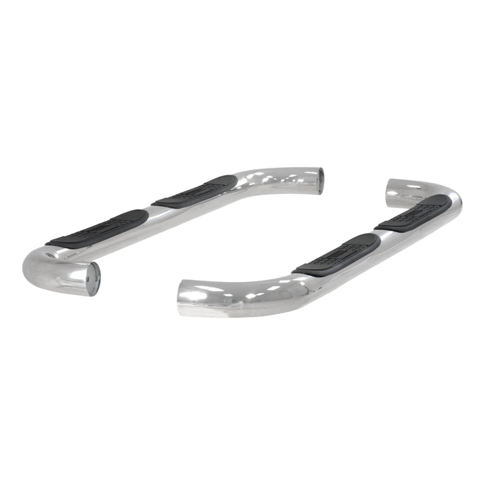 ARIES 203033-2 3" Round Polished Stainless Side Bars, Select Mazda B-Series, Ford Ranger for Select Ford Ranger