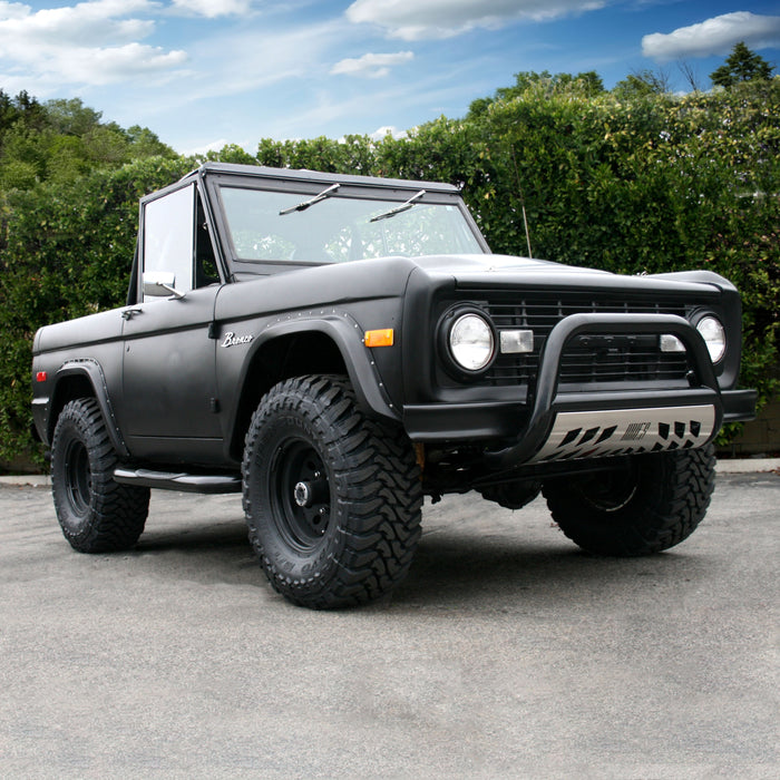 ARIES 203038 3" Round Black Steel Side Bars, Select Ford Bronco for Select Ford Bronco