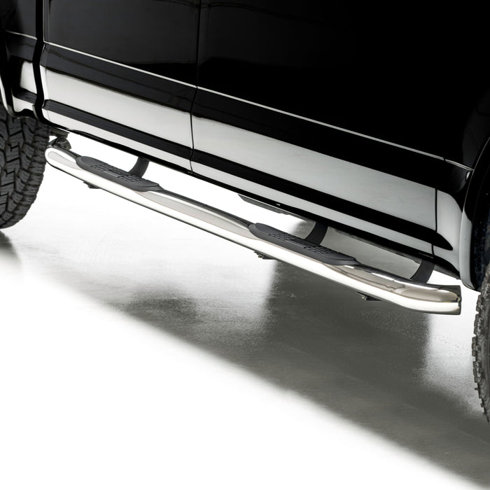 ARIES 203043-2 3" Round Polished Stainless Side Bars, Select Ford F-150, F-250, F-350 for Select Ford F-150