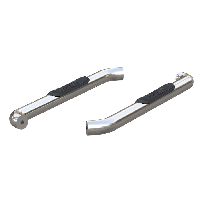 ARIES 203045-2 3" Round Polished Stainless Side Bars, Select Ford F-150, F-250, F-350 for Select Ford F-150
