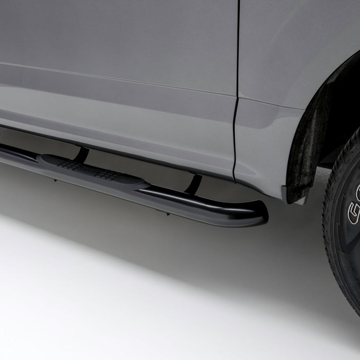ARIES 203046 3" Round Black Steel Side Bars, Select Ford Ranger SuperCrew for Select Ford Ranger