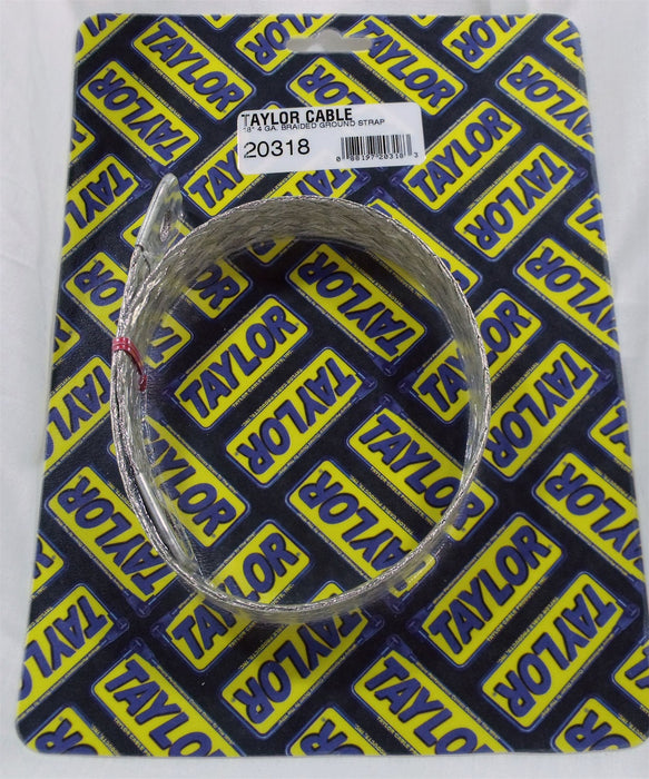 Taylor Cable 20318 Grounding Strap; 4 Gauge; 18 in. Long; Tinned Copper; - Truck Part Superstore