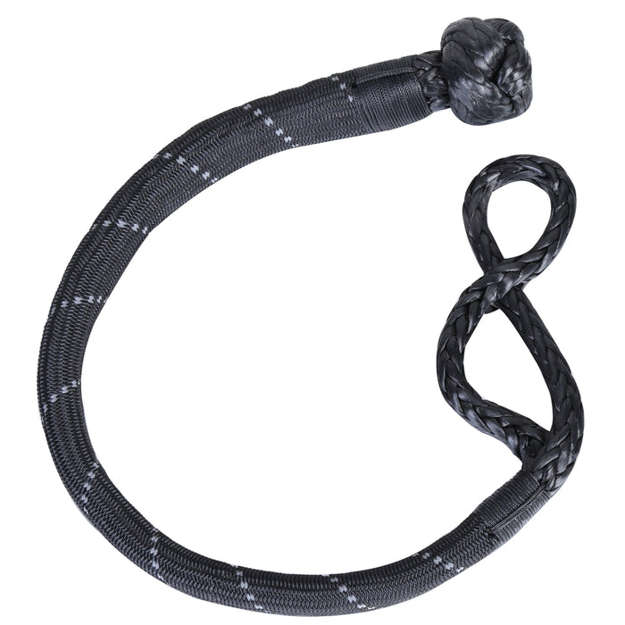 Bulldog Winch 20394 Abrasion Resistant Rope Shackle 12mm 45000 Lbs Breaking Strength 10 Inch Diameter Loop Reflective Bulldog Winch - Truck Part Superstore