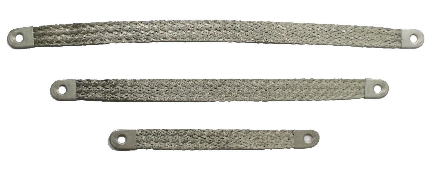 Taylor Cable 20308 Grounding Strap; 4 Gauge; 8 in. Long; Tinned Copper; - Truck Part Superstore