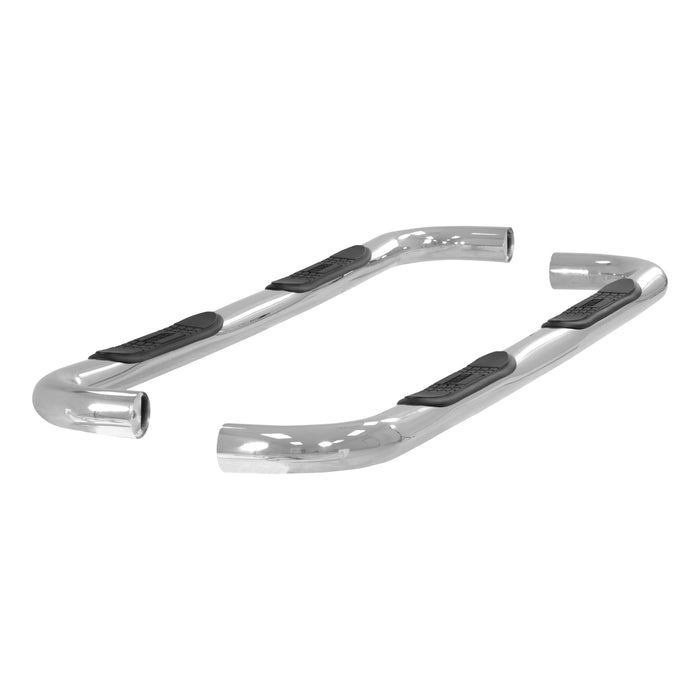 ARIES 204001-2 3" Round Polished Stainless Side Bars, Select Chevrolet, GMC C, K for Select Chevrolet C2500