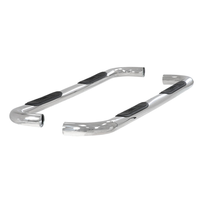 ARIES 204009-2 3" Round Polished Stainless Side Bars, Select Silverado, Sierra 1500, 2500, 3500 for Select Chevrolet Silverado 1500