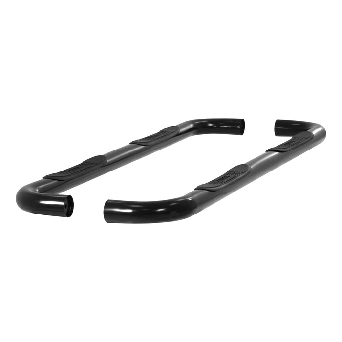ARIES 204009 3" Round Black Steel Side Bars, Select Silverado, Sierra 1500, 2500, 3500 HD for Select Chevrolet Silverado 1500
