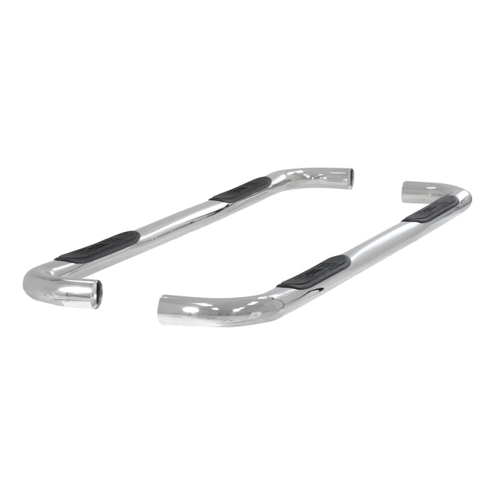 ARIES 204013-2 3" Round Polished Stainless Side Bars, Select Silverado, Sierra 1500, 2500, 3500 for Select Chevrolet Silverado 2500 HD