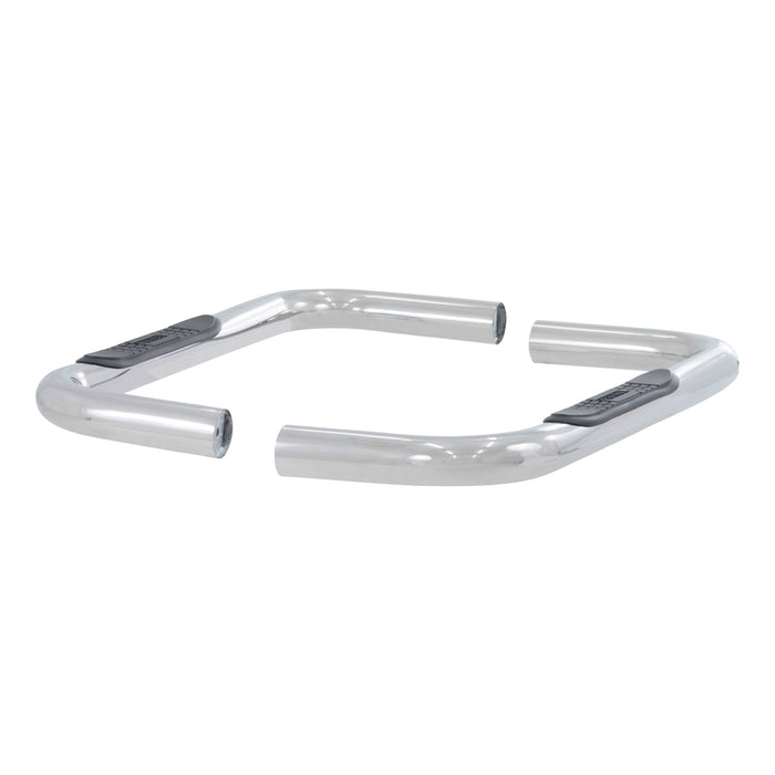 ARIES 204036-2 3" Round Polished Stainless Side Bars, Select Chevrolet, GMC C, K for Select Chevrolet K10 Pickup