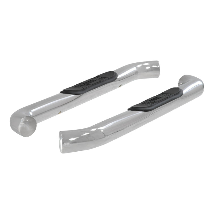 ARIES 204048-2 3" Round Polished Stainless Side Bars, Select Silverado, Sierra 1500, 2500, 3500 for Select Chevrolet Silverado 1500