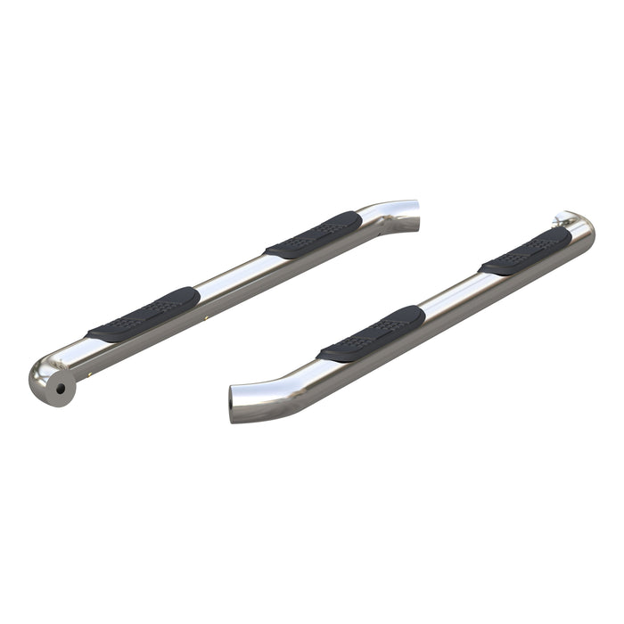 ARIES 204051-2 3" Round Polished Stainless Side Bars, Select Chevrolet Colorado, GMC Canyon for Select Chevrolet Colorado