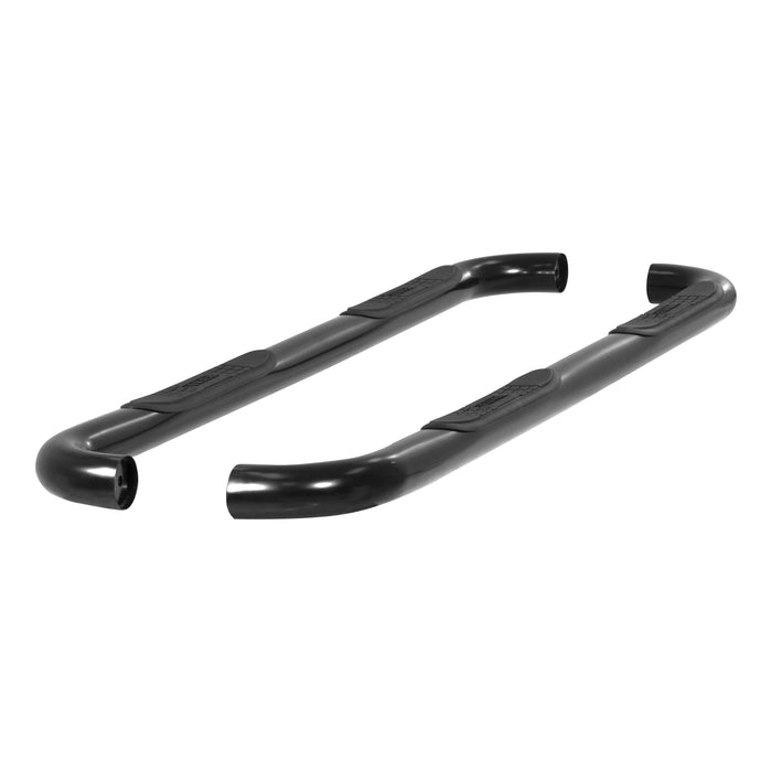 ARIES 204052 3" Round Black Steel Side Bars, Select Chevrolet Colorado, GMC Canyon for Select Chevrolet Colorado