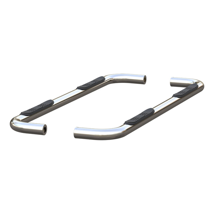ARIES 204054-2 3" Round Polished Stainless Side Bars, Select Silverado, Sierra 1500 Extended for Select Chevrolet Silverado 1500