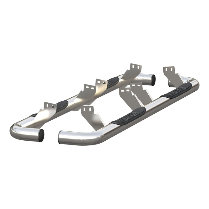 ARIES 204075-2 3" Round Polished Stainless Side Bars, Select Hummer H2 for Select Hummer H2