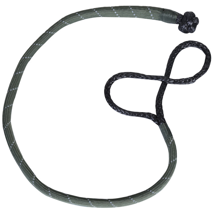 Bulldog Winch 20422 Abrasion Resistant Rope Shackle 10mm 30000 Lbs Breaking Strength 20 Inch Diameter Loop Reflective Bulldog Winch - Truck Part Superstore