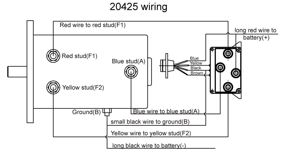 Bulldog Winch 20425 500A Contactor Replacement for 10057x 10063x Bulldog Winch - Truck Part Superstore