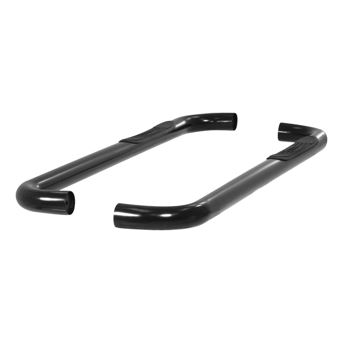ARIES 205000 3" Round Black Steel Side Bars, Select Dodge Dakota for Select Dodge Dakota