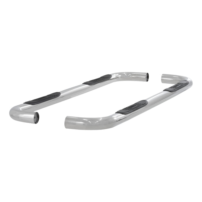ARIES 205010-2 3" Round Polished Stainless Side Bars, Select Dodge, Ram Dakota for Select Dodge Dakota