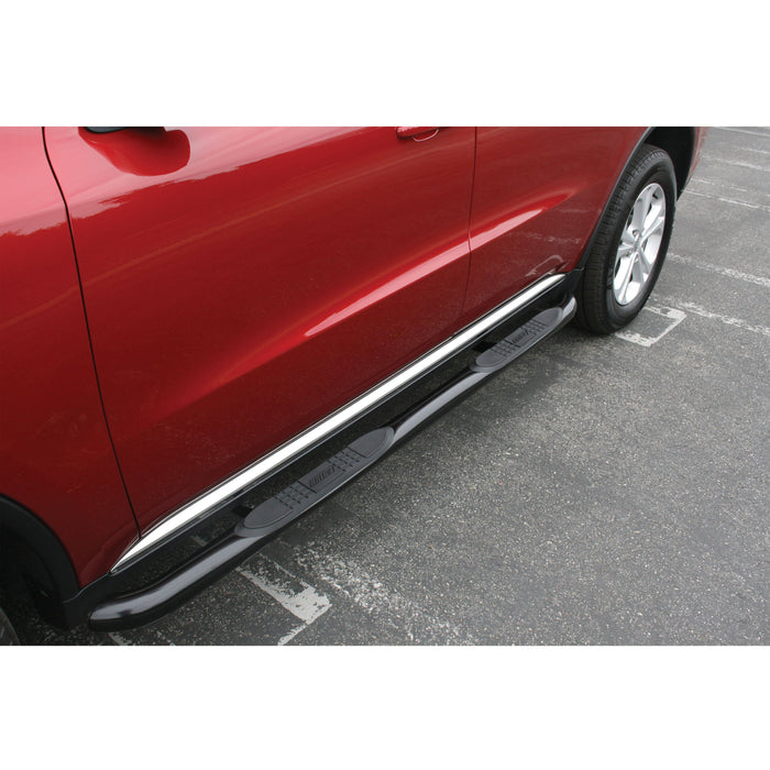 ARIES 205031 3" Round Black Steel Side Bars, Select Dodge Durango for Select Dodge Durango